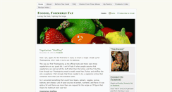 Desktop Screenshot of foodieformerlyfat.com