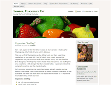 Tablet Screenshot of foodieformerlyfat.com